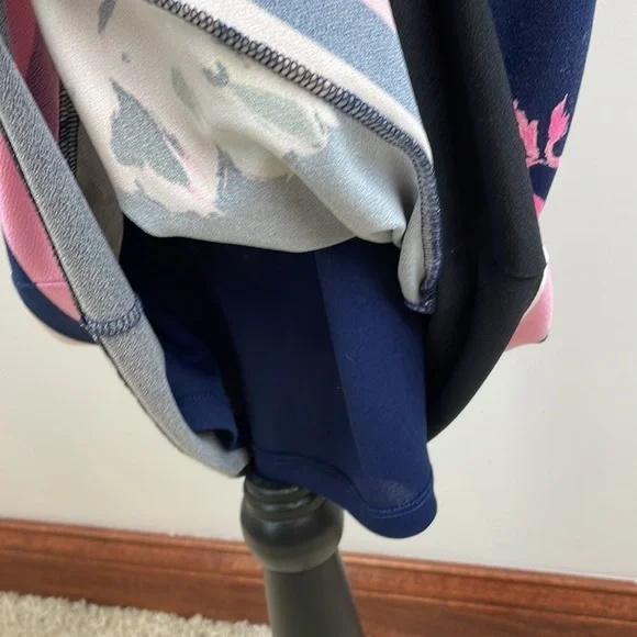 INC Knee Length Slip Dress SZ XS 3/4 Length Sleeves Floral Design Stretchy - Picture 12 of 13